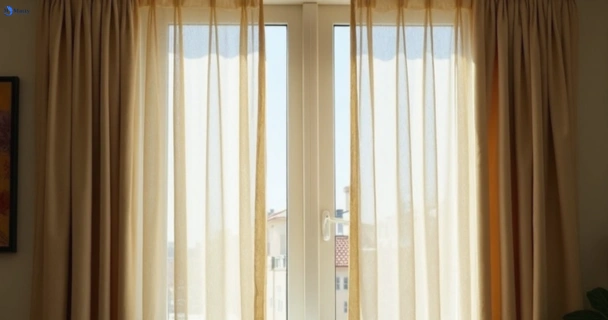 Dull dusty drapes in brownlow-hill-nsw before professional cleaning